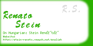 renato stein business card